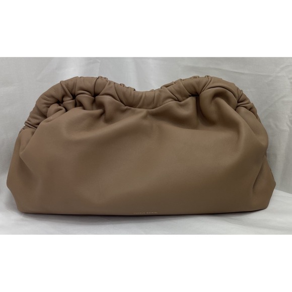 Mansur Gavriel Large Cloud Clutch Bag Biscotti Tan Beige - Picture 3 of 8